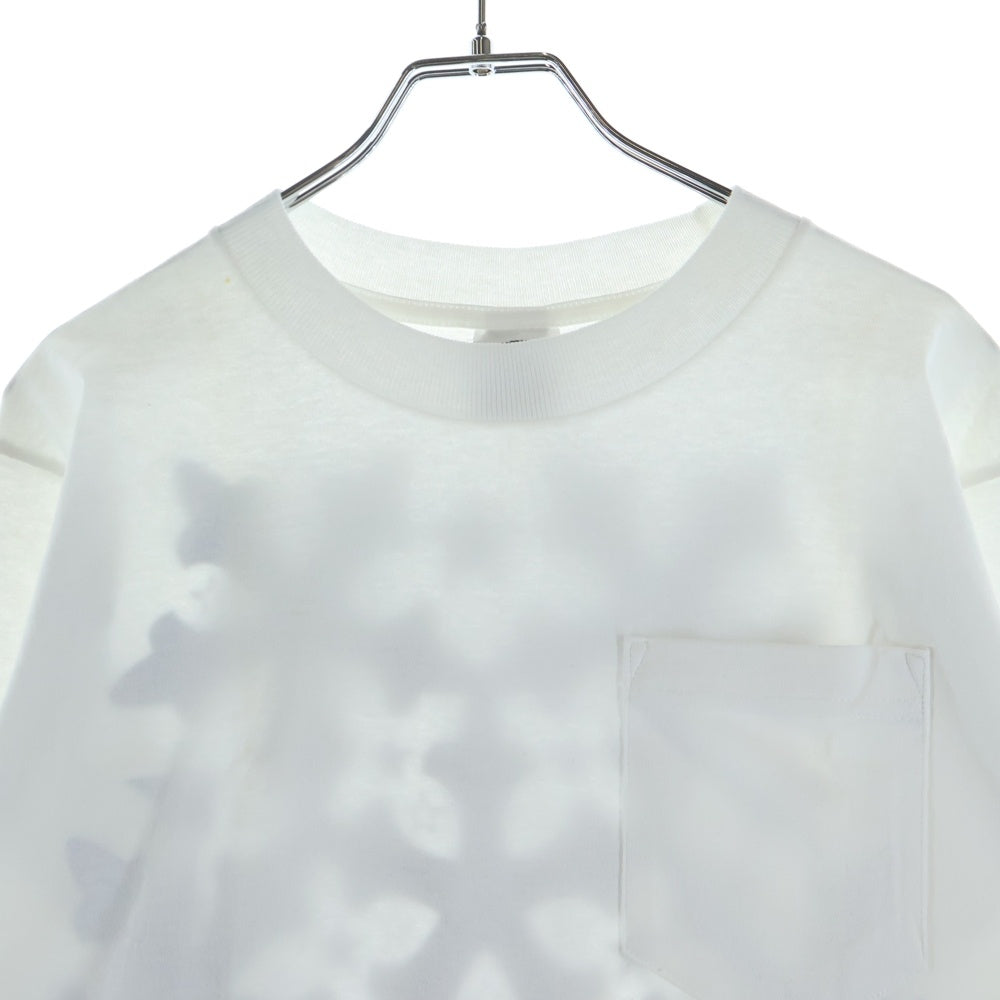 CHROME HEARTS(クロムハーツ) OLD スタープリント クルーネック長袖Tシャツカットソー ホワイト