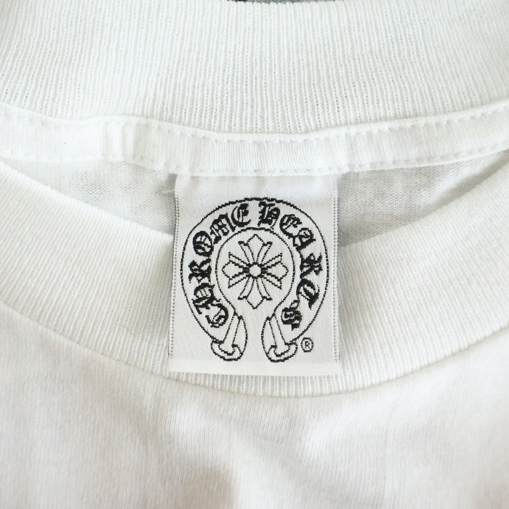CHROME HEARTS(クロムハーツ) OLD スタープリント クルーネック長袖Tシャツカットソー ホワイト