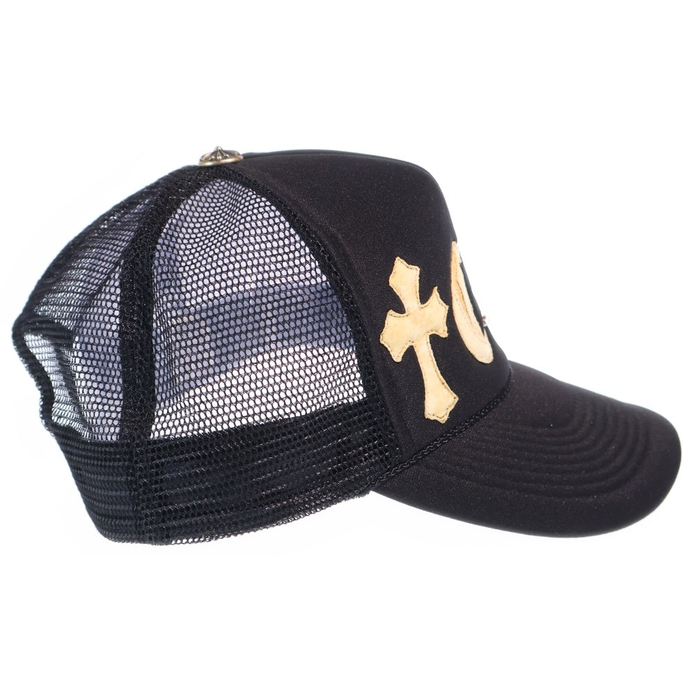 CHROME HEARTS(クロムハーツ) OLD CHレザーパッチ トラッカーキャップ ブラック