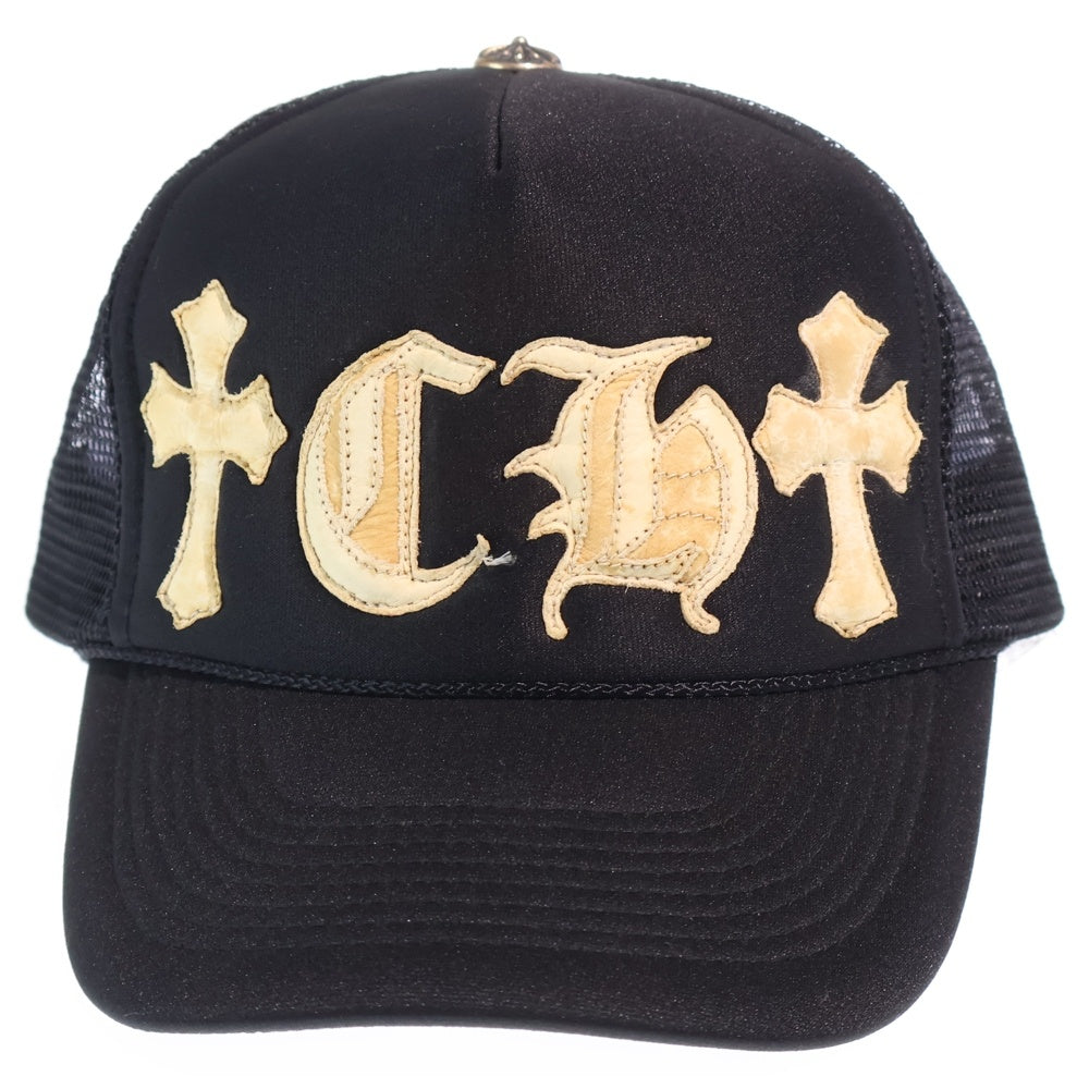 CHROME HEARTS(クロムハーツ) OLD CHレザーパッチ トラッカーキャップ ブラック