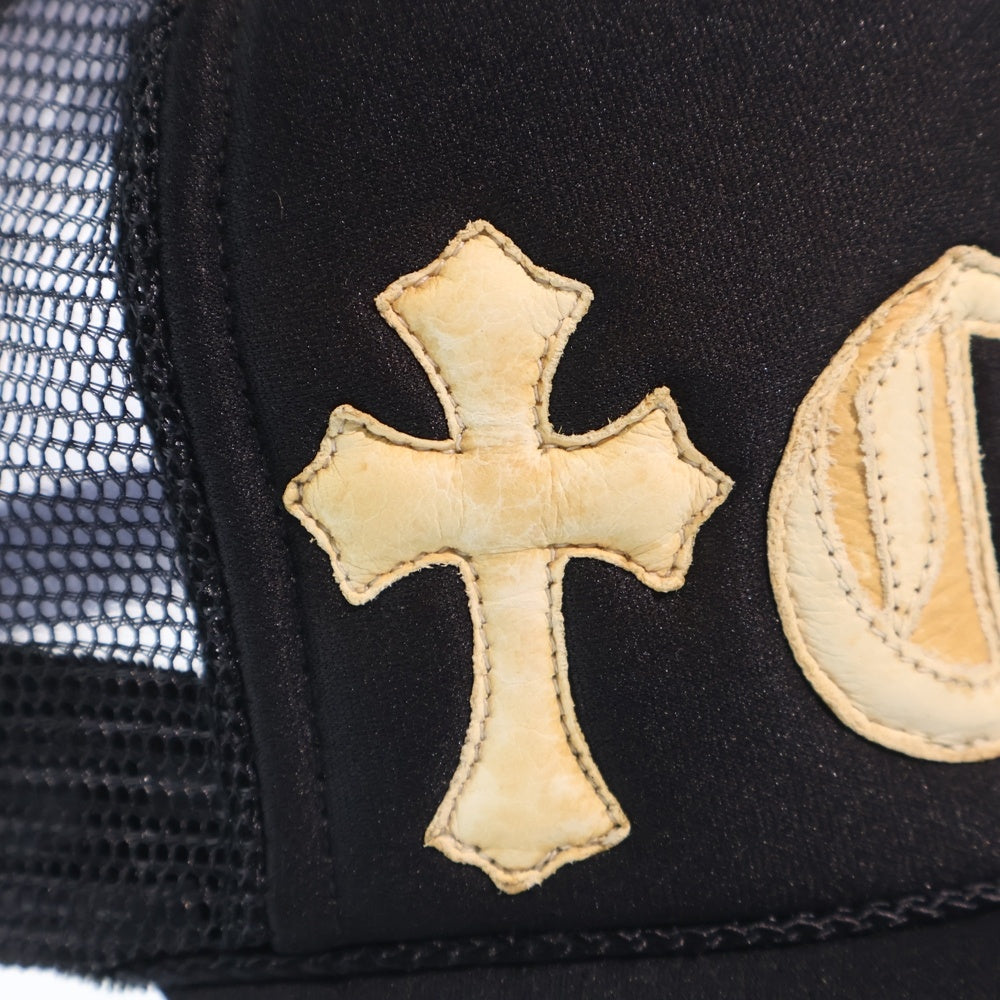 CHROME HEARTS(クロムハーツ) OLD CHレザーパッチ トラッカーキャップ ブラック
