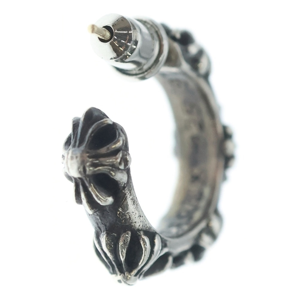 CHROME HEARTS(クロムハーツ) HOOP CROSS クロスバンド フープピアス シルバー BCA100
