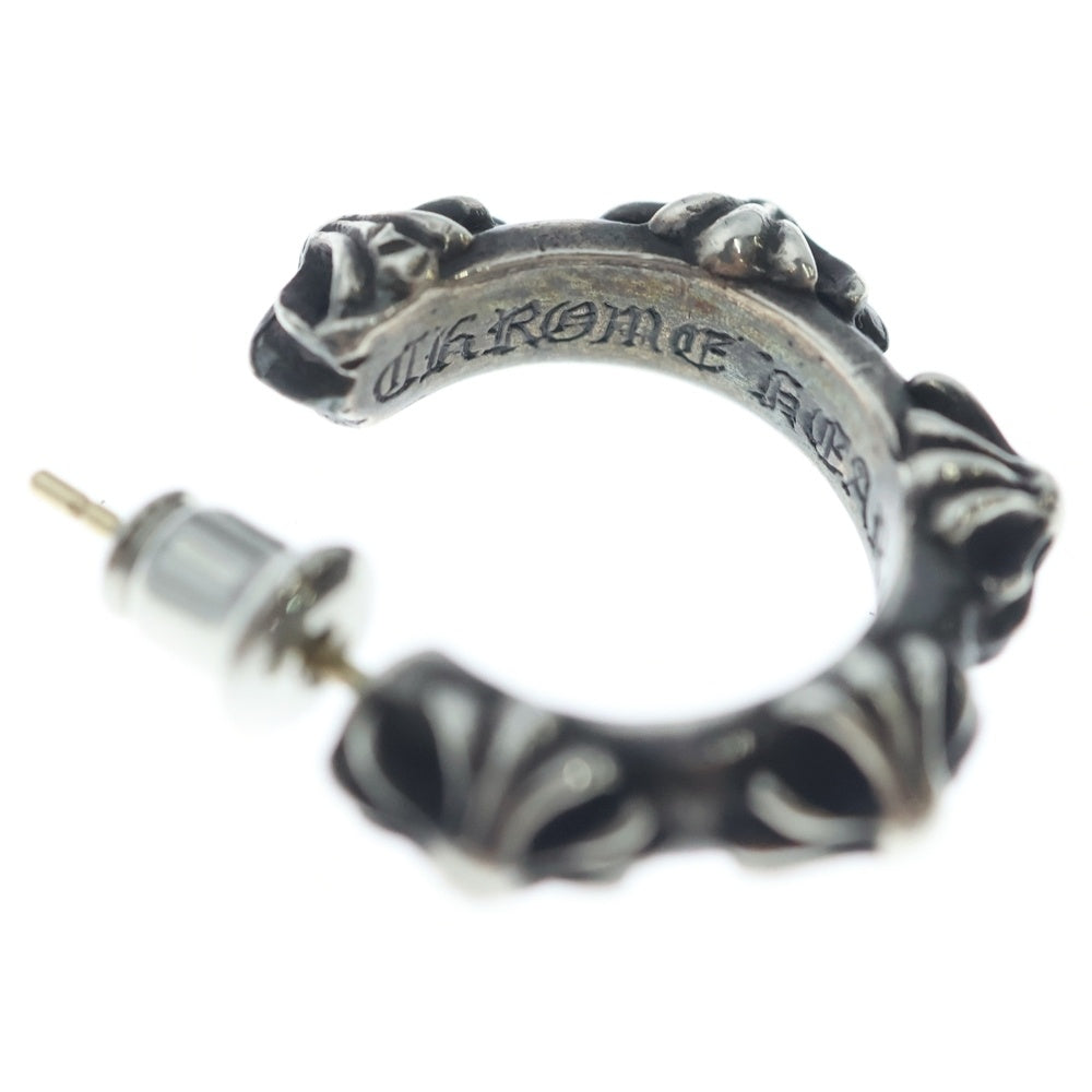 CHROME HEARTS(クロムハーツ) HOOP CROSS クロスバンド フープピアス シルバー BCA100
