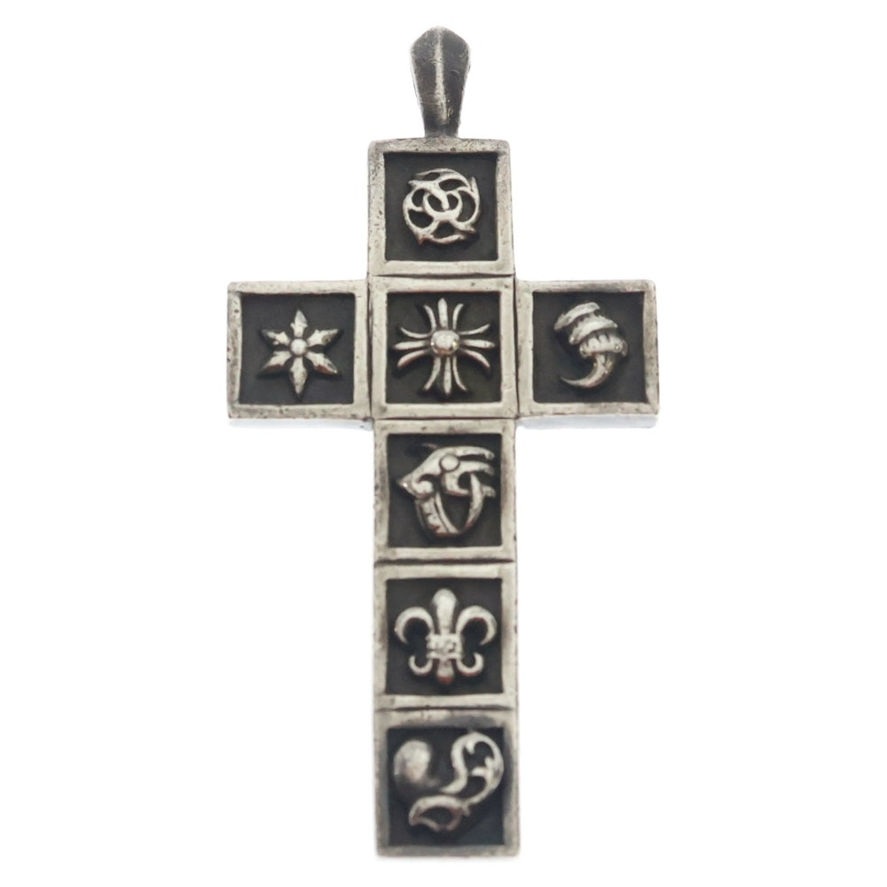 CHROME HEARTS(クロムハーツ) FRMD CRS マルチフレームドクロス ペンダント ネックレストップ シルバー