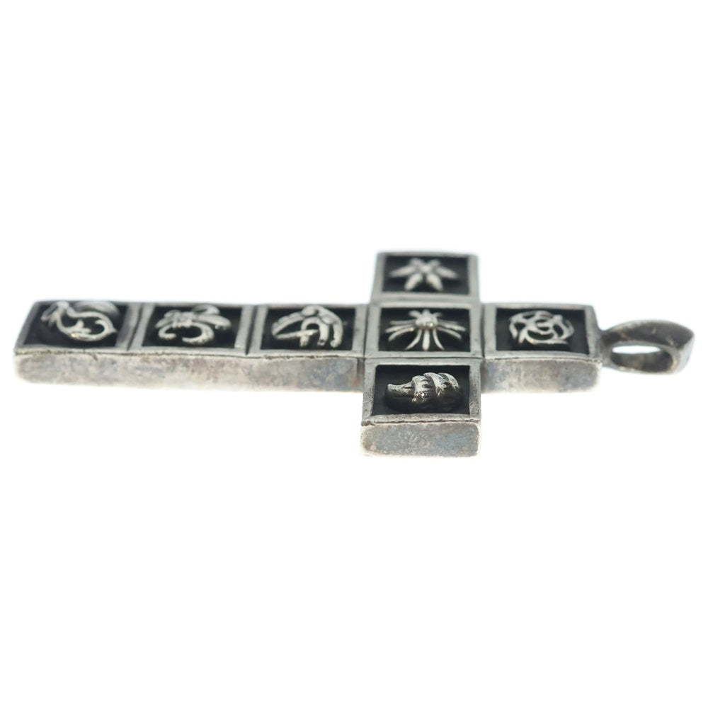 CHROME HEARTS(クロムハーツ) FRMD CRS マルチフレームドクロス ペンダント ネックレストップ シルバー