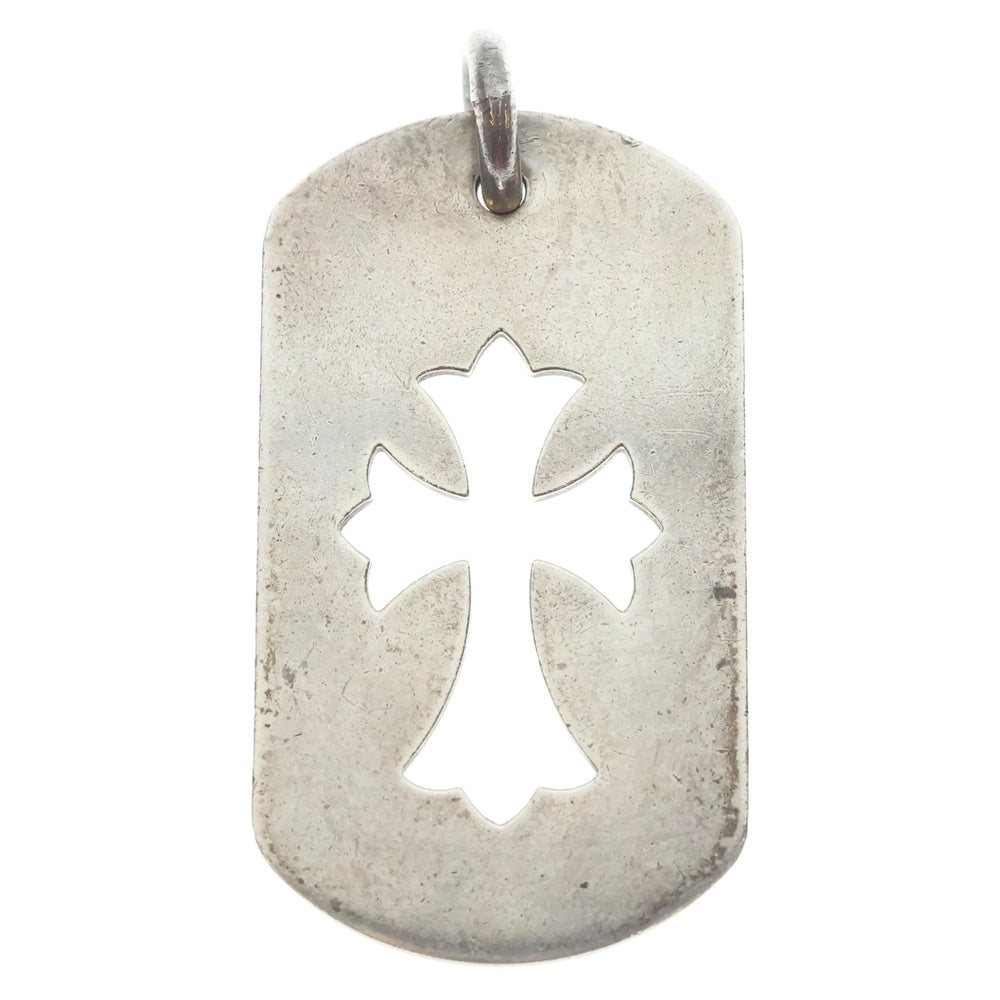 CHROME HEARTS(クロムハーツ) D TAG LRG CO CRS カットアウトクロスドッグタグ ラージ ペンダントトップ シルバー BCA239
