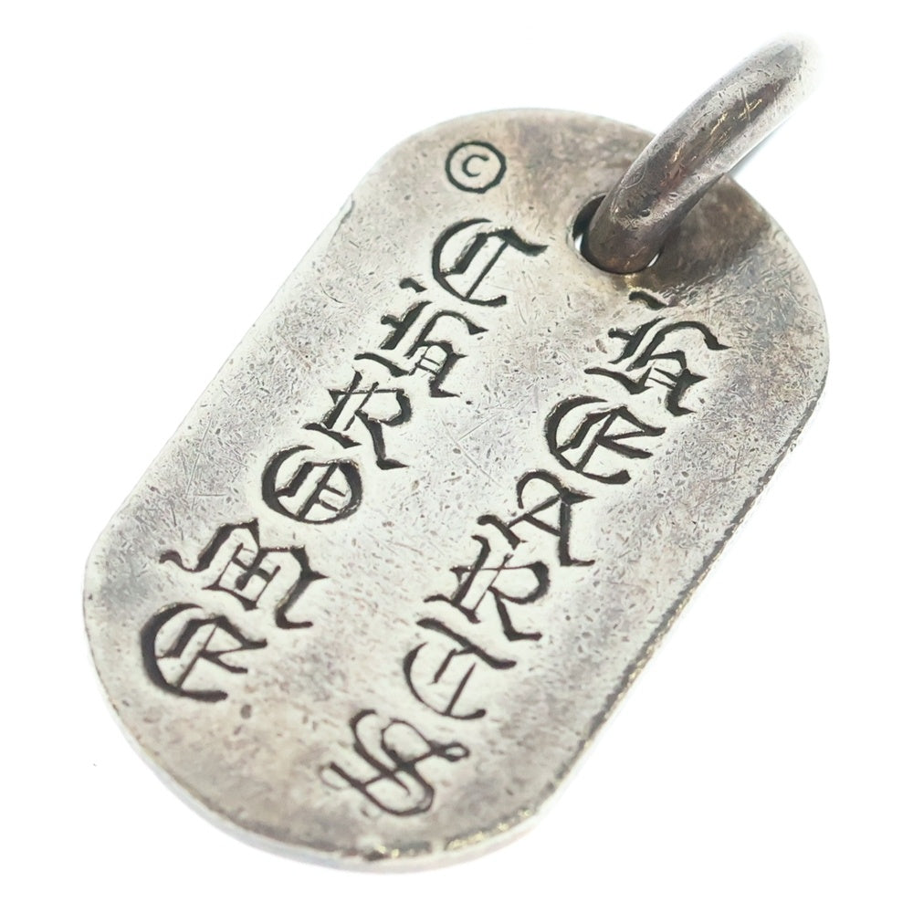 CHROME HEARTS(クロムハーツ) RAISED FRRL DOGTAG レイズドフローラルクロス ドッグタグ ペンダントトップ シルバー BCA302