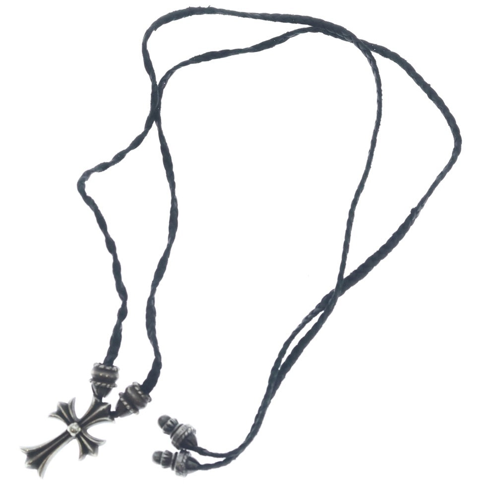 CHROME HEARTS(クロムハーツ) CH CRS SMLスモールCHクロス BC ボロチップブレイド ネックレス シルバー BCA220