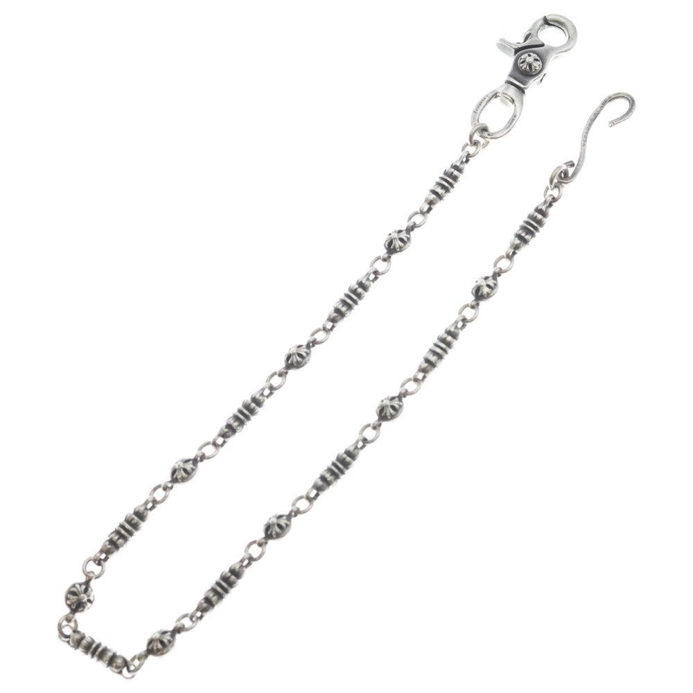 CHROME HEARTS(クロムハーツ) 1CLIP BARREL CROSSBALL 9LINK 1クリップ バレル リンク クロスボール ウォレットチェーン シルバー