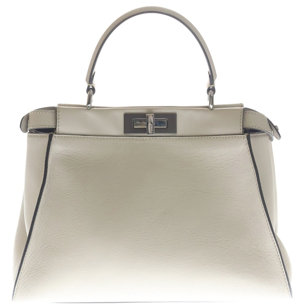 FENDI(フェンディ) ピーカブー レギュラー 2WAYハンドショルダーバッグ アイボリー 8BN290 レディース