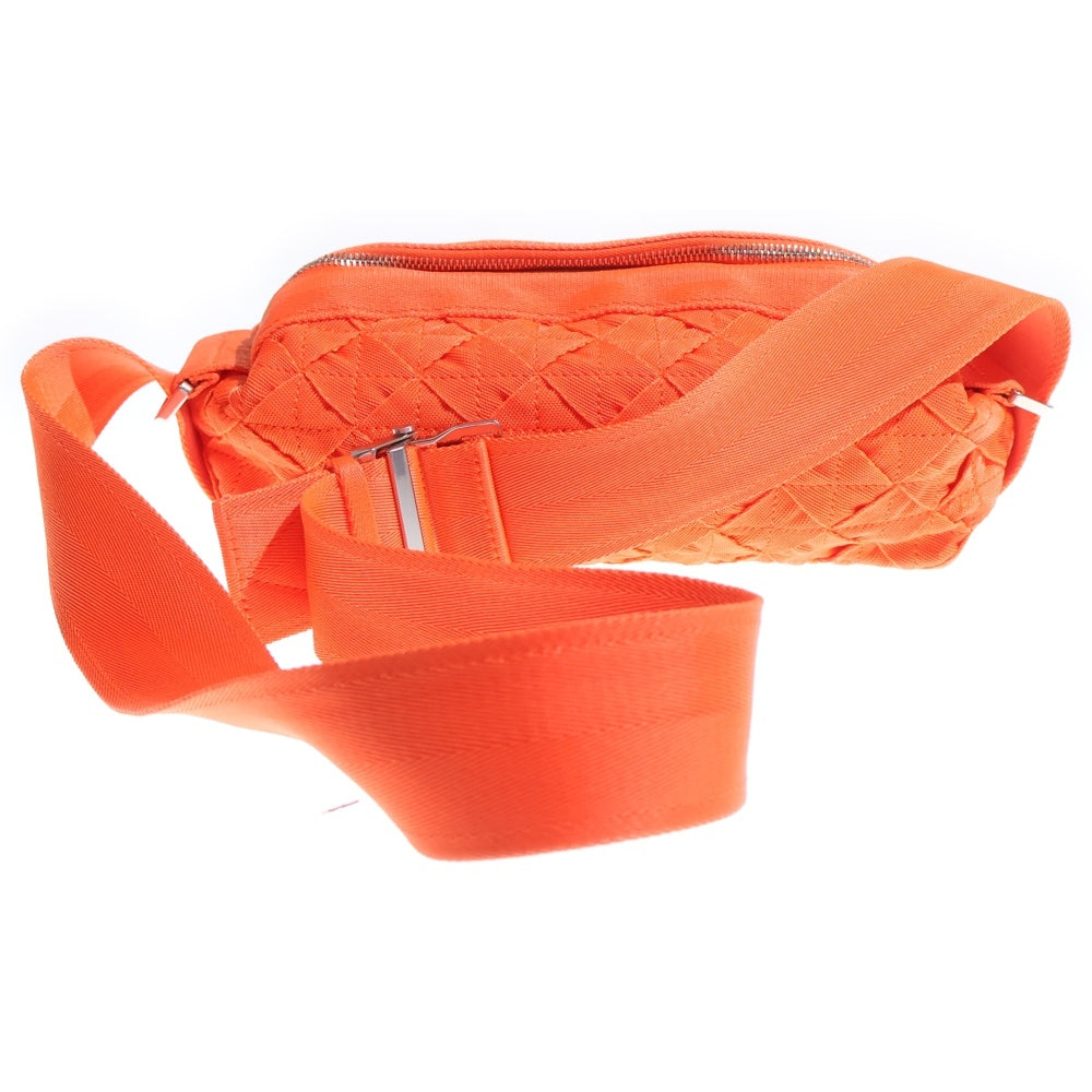 BOTTEGA VENETA(ボッテガヴェネタ) Webbing ウェビング イントレチャート ナイロンキャンバス ショルダーバッグ オレンジ 66850 V0P51