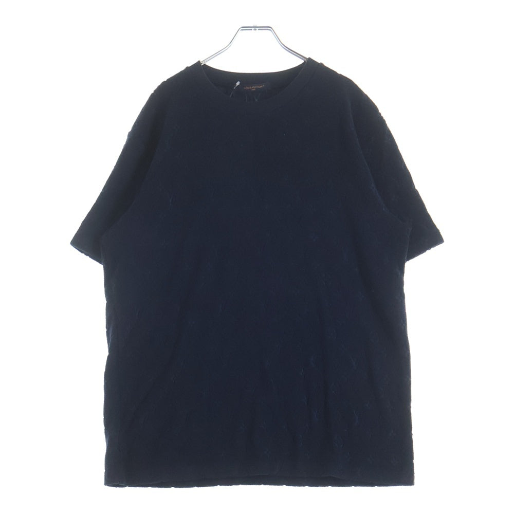LOUIS VUITTON(ルイヴィトン) 25AW モノグラムフレンチ テリークルーネック半袖Tシャツカットソー ネイビー 1AHWBA