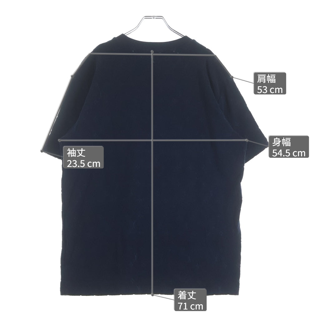 LOUIS VUITTON(ルイヴィトン) 25AW モノグラムフレンチ テリークルーネック半袖Tシャツカットソー ネイビー 1AHWBA