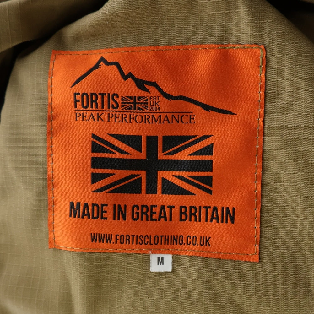 NO BRAND(ノーブランド) FORTIS CLOTHING (フォルティスクロージング) リップストップ ジップアップ フィールドジャケット ブラウン
