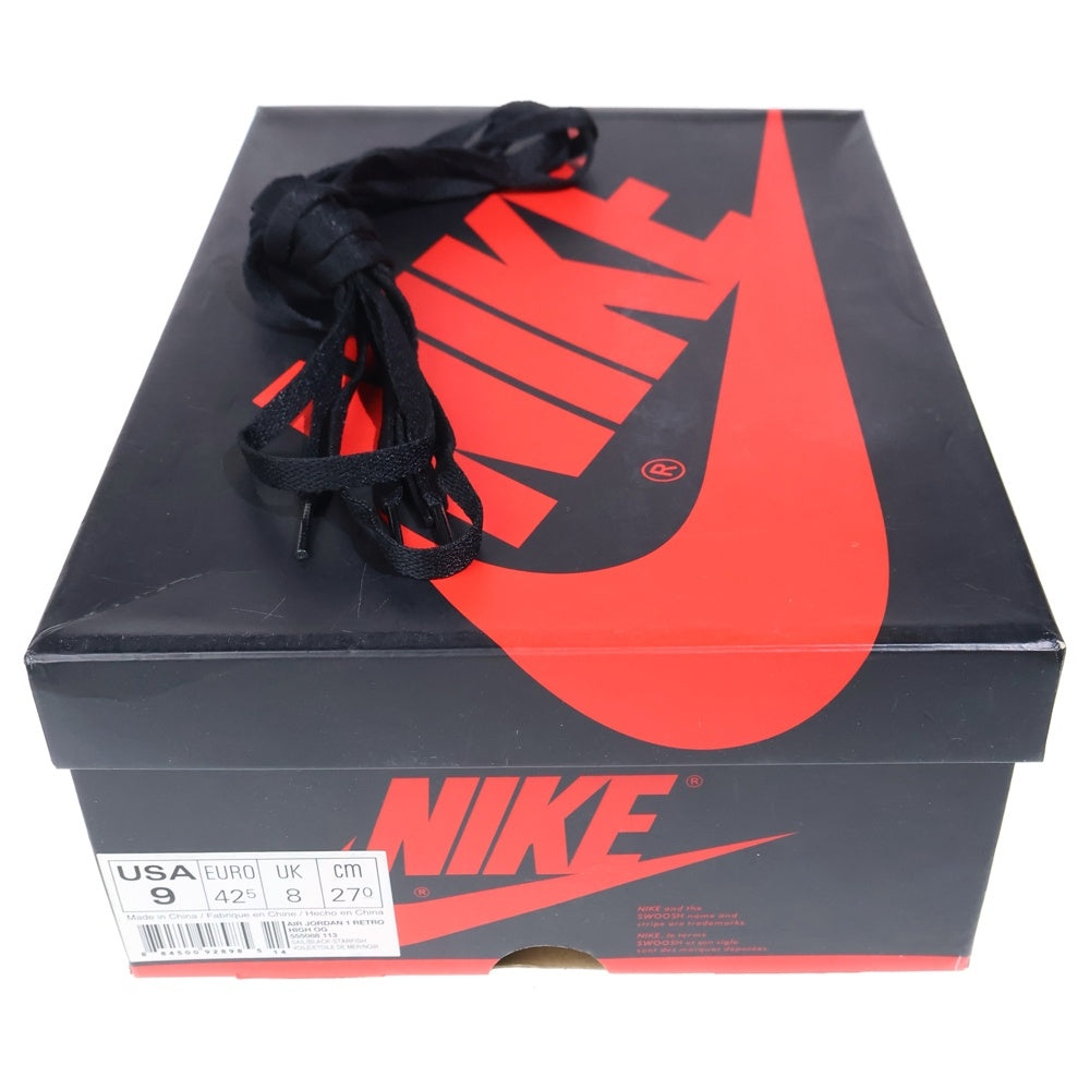 NIKE(ナイキ) AirJordan1 Retro High Reverse Shattered Backboard エアジョーダン1 レトロ リバースシャッタードバックボード ハイカットスニーカー US9/27cm 555088-113