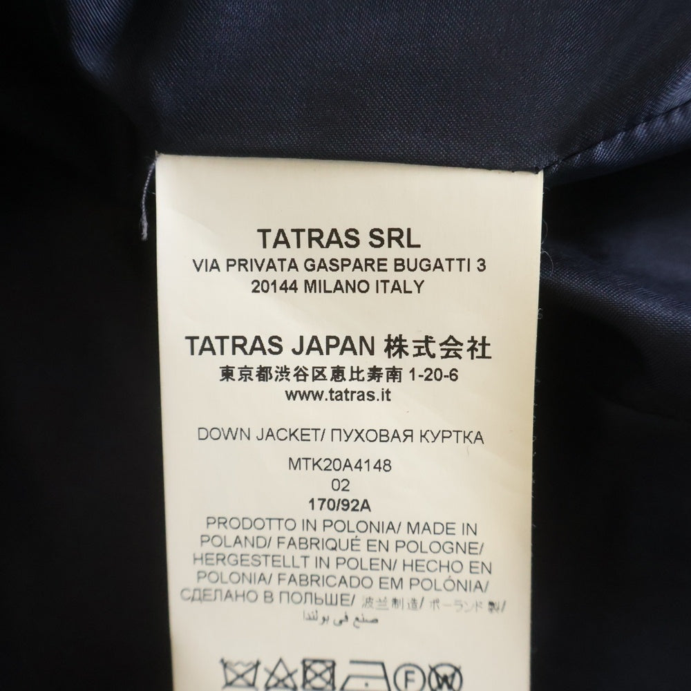 TATRAS(タトラス) AGORDO アゴルド ウール フーディーダウンジャケット ネイビー MTK20A4148