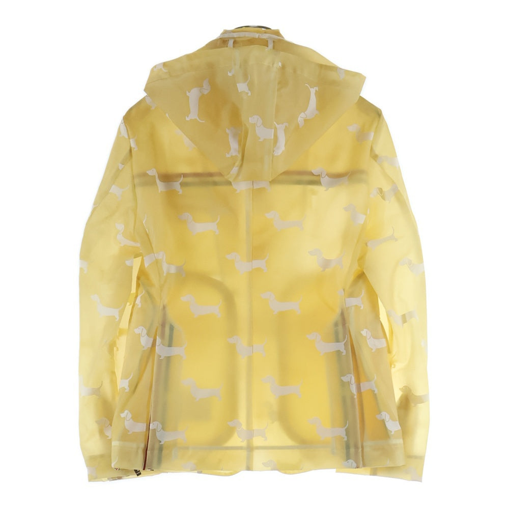 THOM BROWNE(トムブラウン) Hector Printed Rain Jacket ドッグ総柄 ヘクタープリント レインコートジャケット イエロー