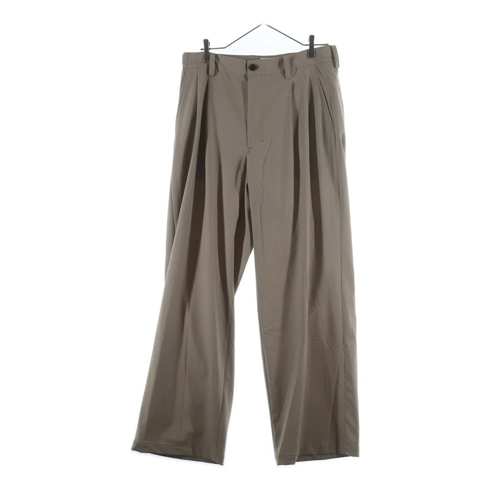 WELLDER(ウェルダー) Tuck Wide Trouseres タックワイドパンツ ベージュ WM22SPT02