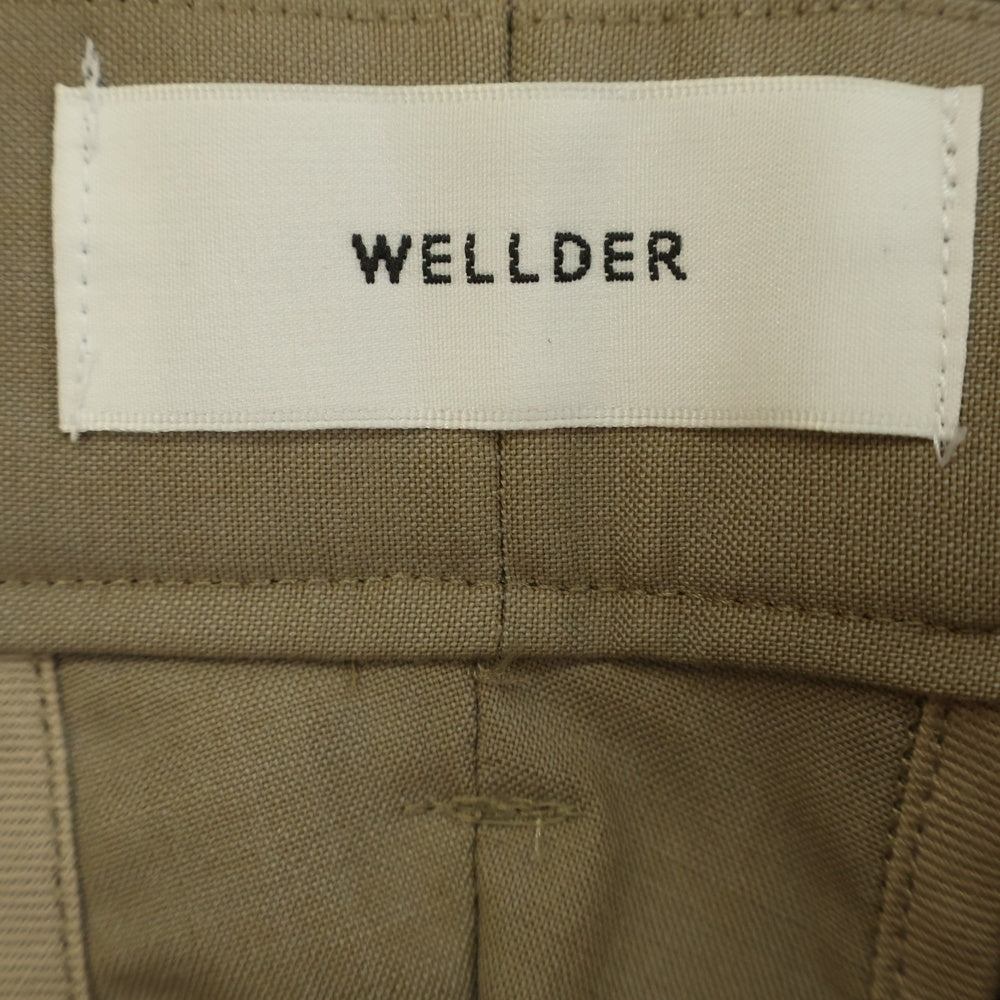 WELLDER(ウェルダー) Tuck Wide Trouseres タックワイドパンツ ベージュ WM22SPT02