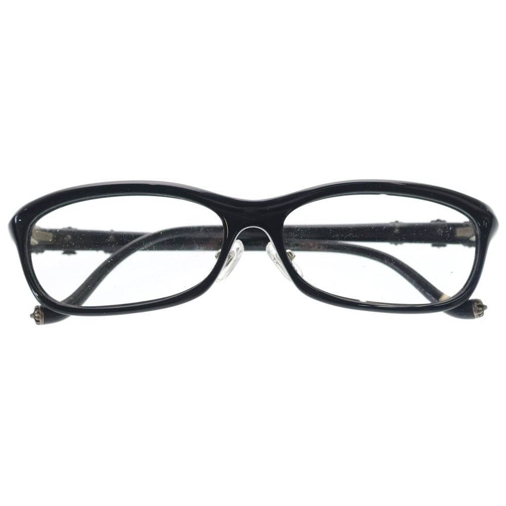 CHROME HEARTS(クロムハーツ) BEARDED BABY-A ビールデッドベイビー クロステンプル アイウェア 眼鏡 ブラック