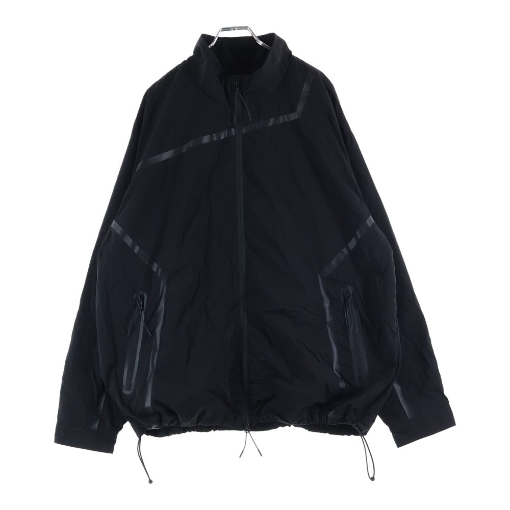 KITH(キス) 101 Wrinkle Nylon Madison Track Jacket リンクルナイロンマディソン ジップアップトラックジャケット ブラック 24-011-060-0011-1-0