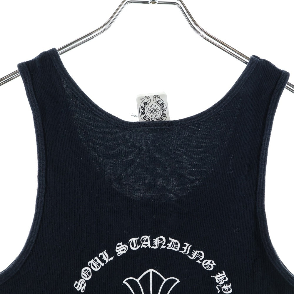 CHROME HEARTS(クロムハーツ) ×KYOSUKE HIMURO OLD Soul Standing By ×氷室京介 オールド サイドロゴバッククロスプリント タンクトップ ブラック