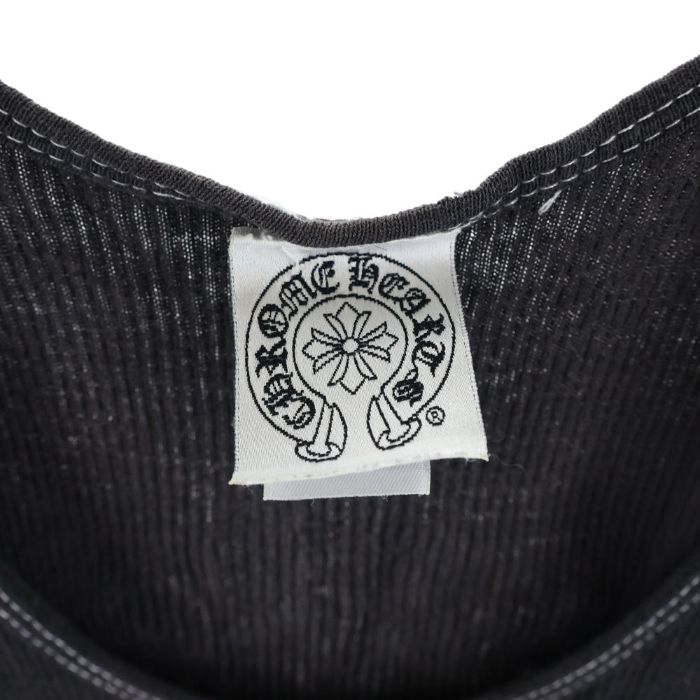 CHROME HEARTS(クロムハーツ) ×KYOSUKE HIMURO OLD 15th Anniversary ×氷室京介 オールド 15周年記念 バックロゴクロスプリント タンクトップ ブラック