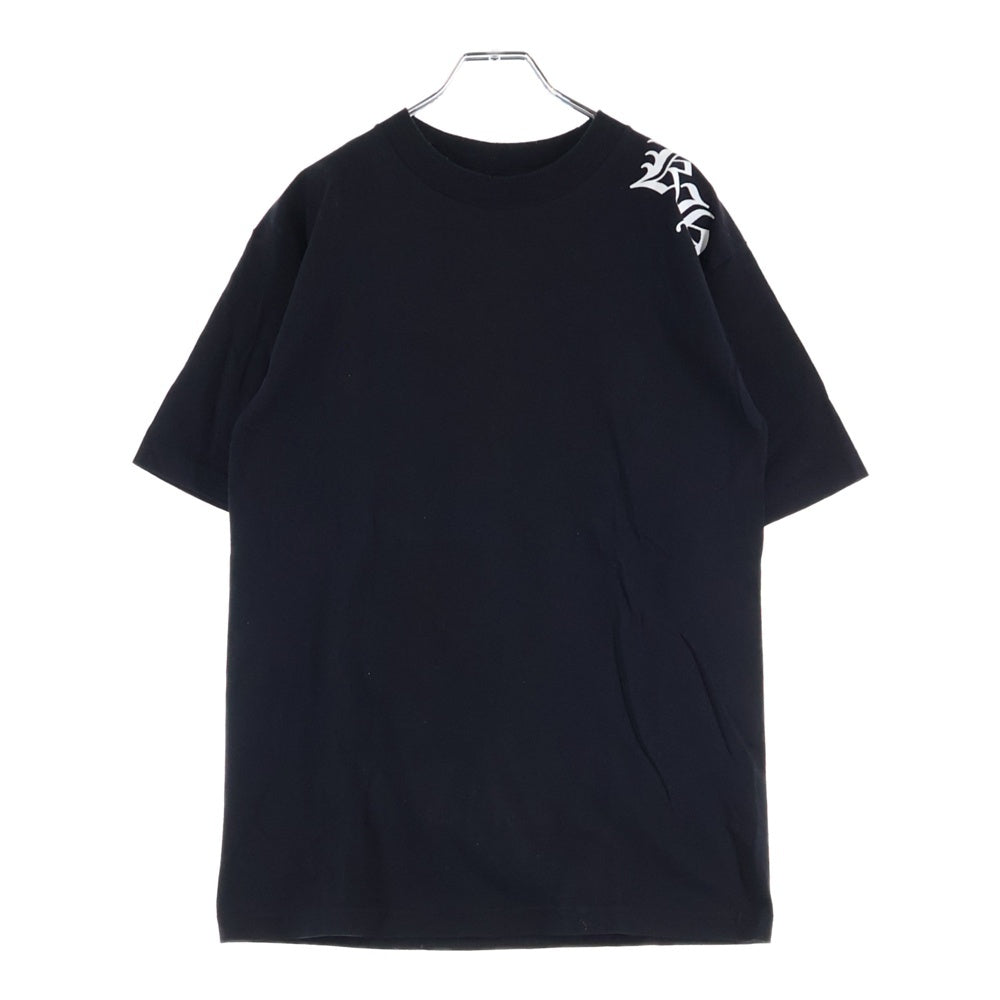 CHROME HEARTS(クロムハーツ) ×KYOSUKE HIMURO OLD 21st CENTURY BOOWYS VS HIMURO S/S TEE ×氷室京介 オールド ボウイVSヒムロ プリント クルーネック半袖Tシャツカットソー ブラック