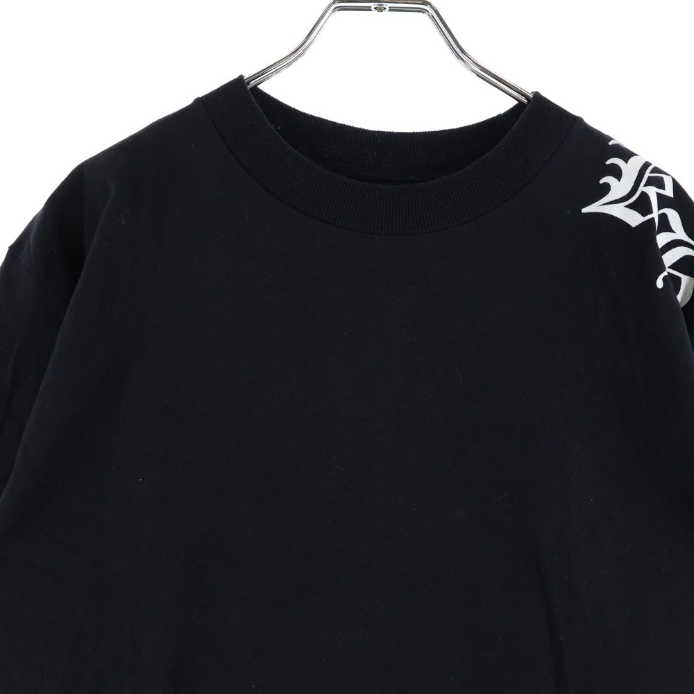 CHROME HEARTS(クロムハーツ) ×KYOSUKE HIMURO OLD 21st CENTURY BOOWYS VS HIMURO S/S TEE ×氷室京介 オールド ボウイVSヒムロ プリント クルーネック半袖Tシャツカットソー ブラック