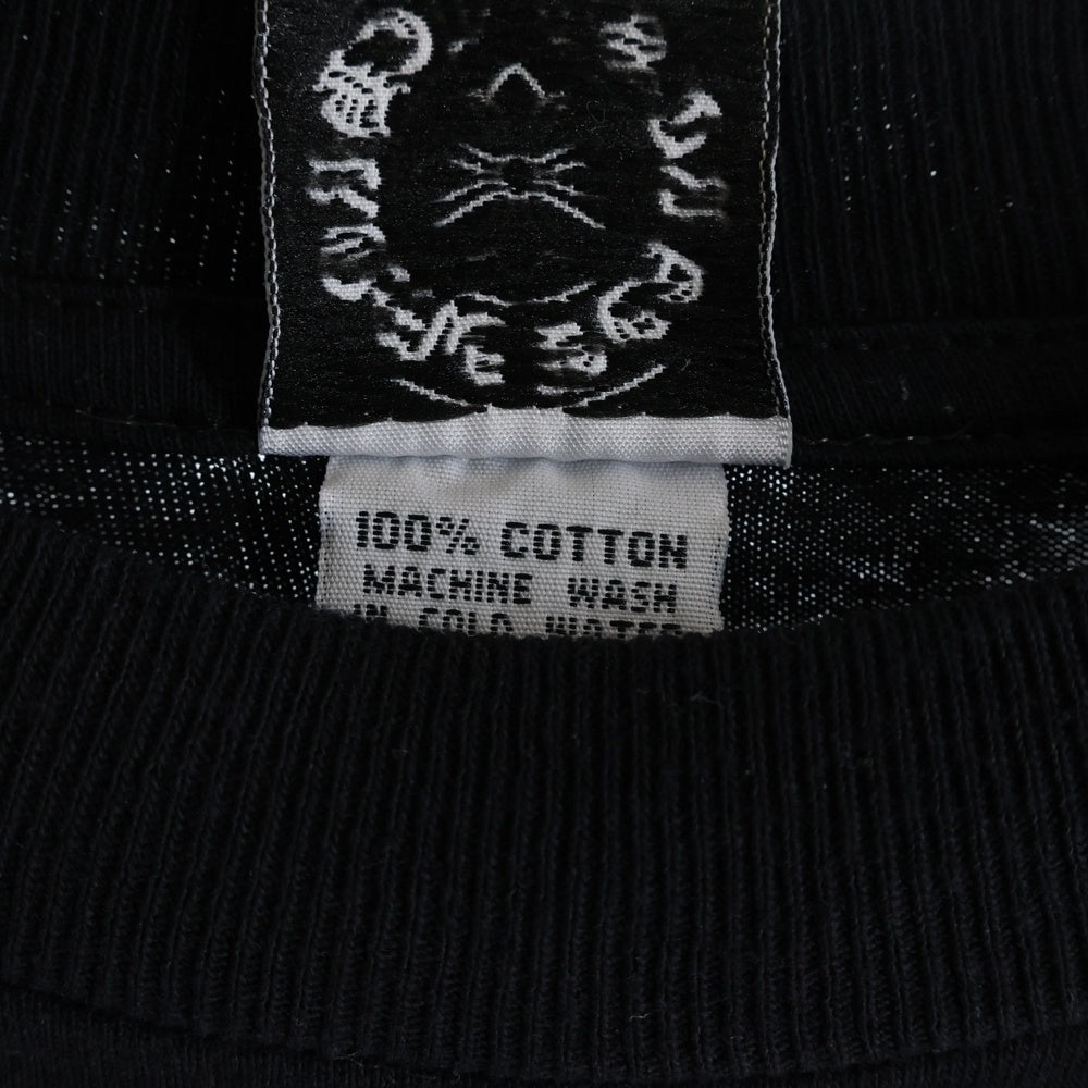 CHROME HEARTS(クロムハーツ) ×KYOSUKE HIMURO OLD 21st CENTURY BOOWYS VS HIMURO S/S TEE ×氷室京介 オールド ボウイVSヒムロ プリント クルーネック半袖Tシャツカットソー ブラック