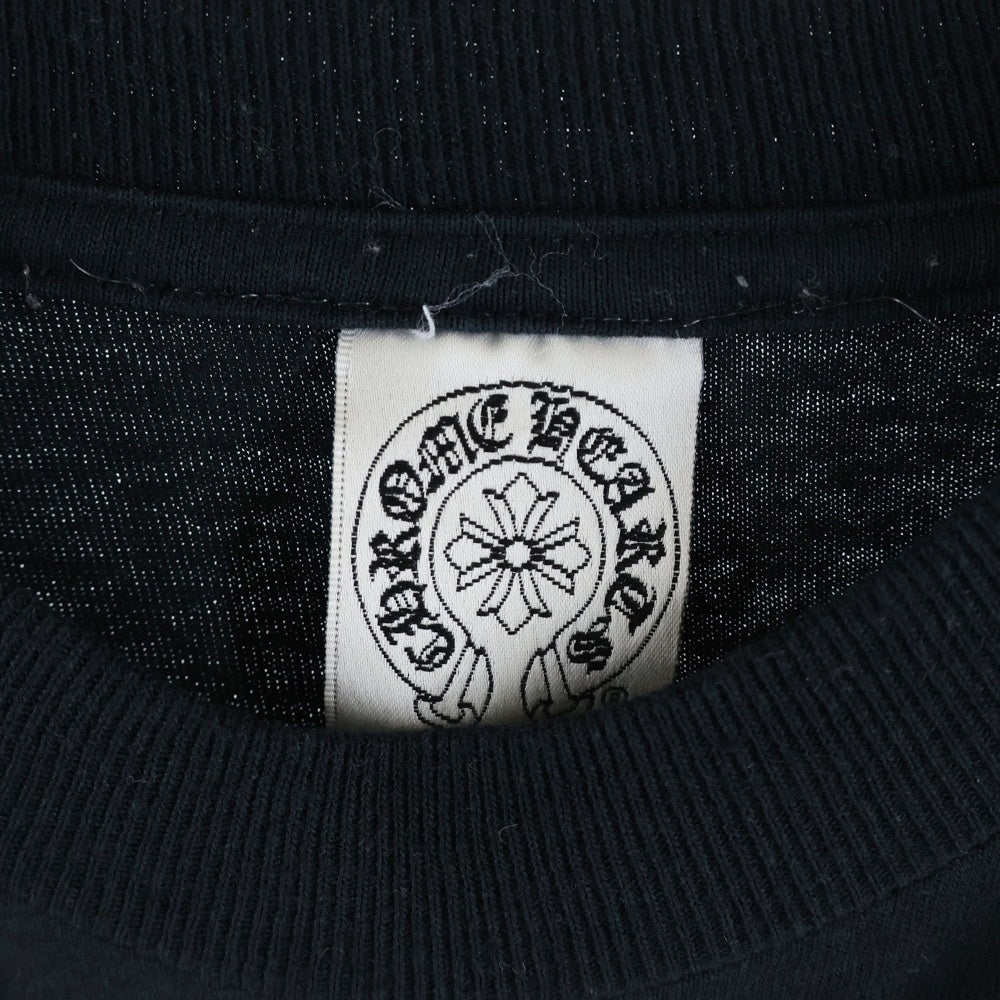 CHROME HEARTS(クロムハーツ) ×KYOSUKE HIMURO OLD L/S TEE ×氷室京介 バッククロスプリント クルーネック長袖Tシャツカットソー ブラック