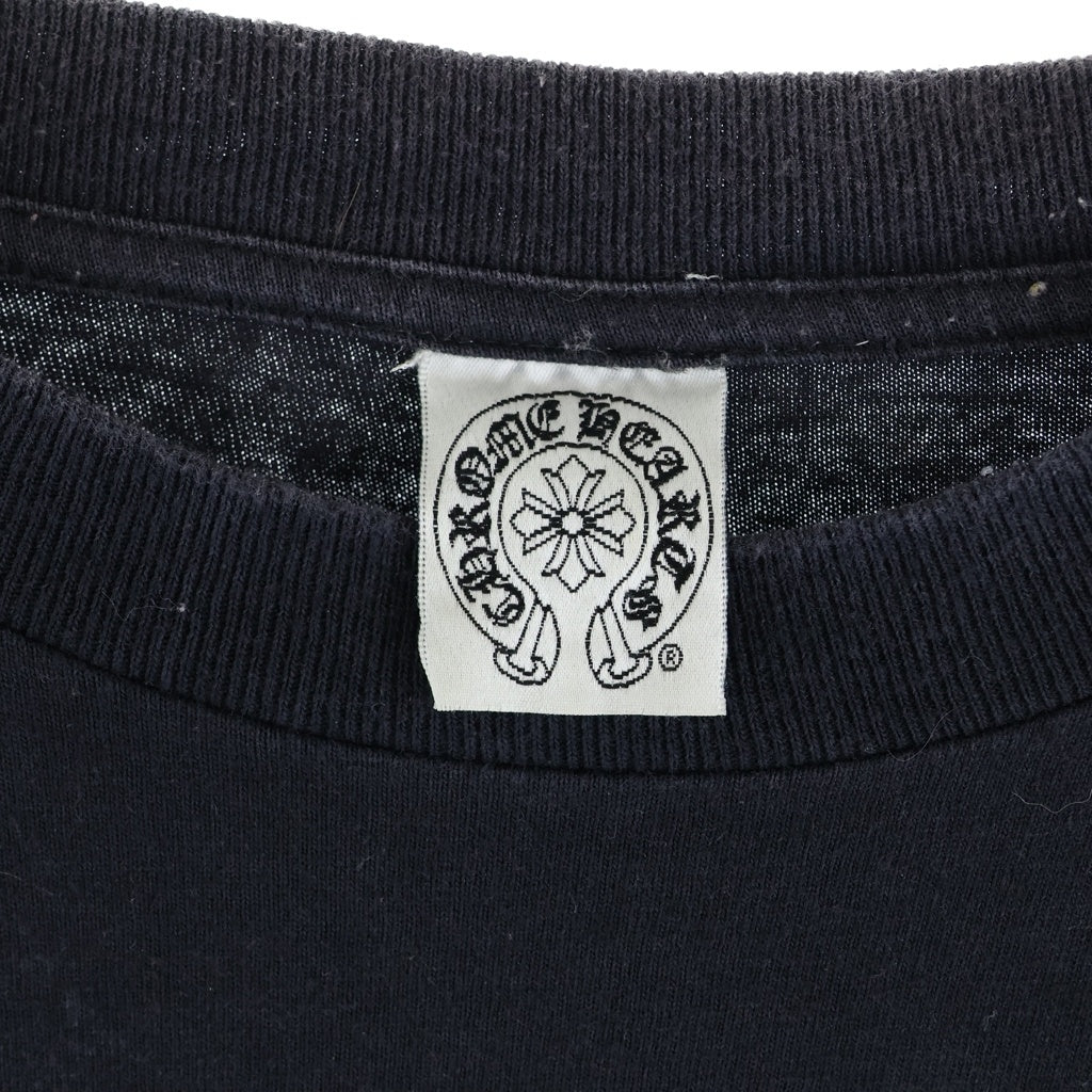 CHROME HEARTS(クロムハーツ) ×KYOSUKE HIMURO OLD Soul Standing By L/S TEE ×氷室京介 オールド バッククロスプリント クルーネック長袖Tシャツカットソー ブラック