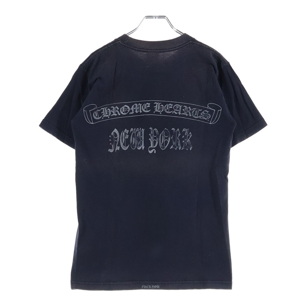 CHROME HEARTS(クロムハーツ) OLD CH S/S TEE オールド ニューヨーク限定 胸クロスプリント クルーネック半袖Tシャツカットソー ブラック