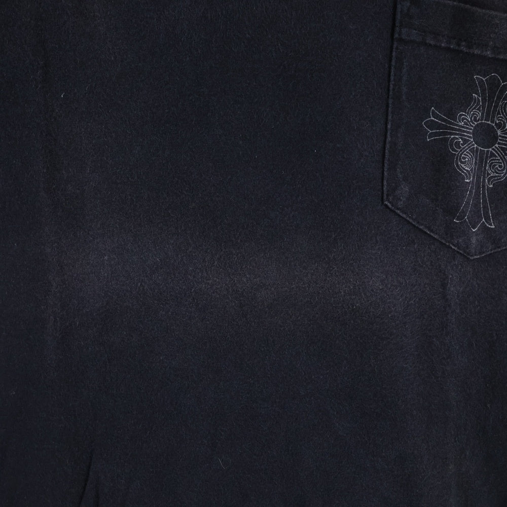 CHROME HEARTS(クロムハーツ) OLD CH S/S TEE オールド ニューヨーク限定 胸クロスプリント クルーネック半袖Tシャツカットソー ブラック