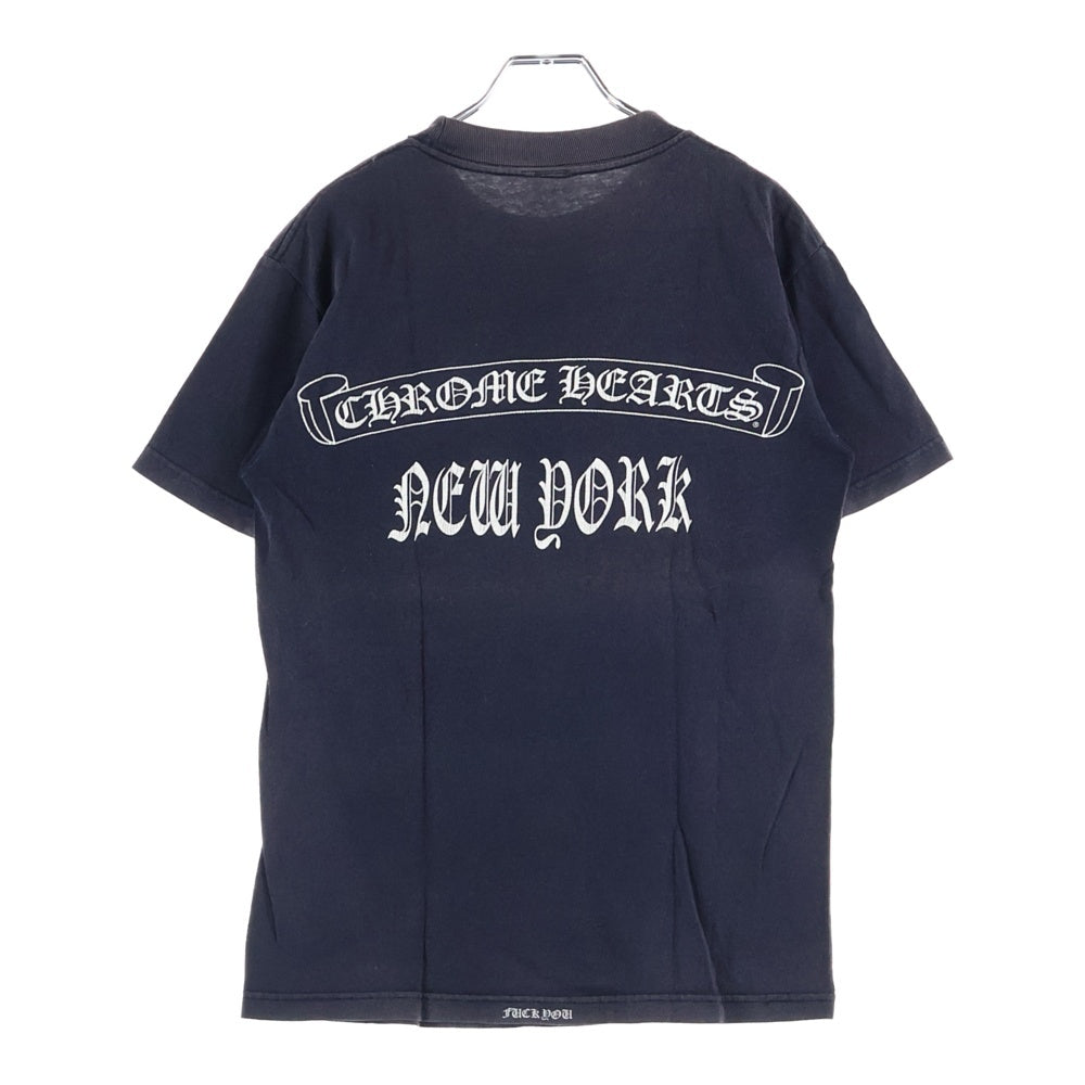 CHROME HEARTS(クロムハーツ) OLD CH S/S TEE オールド ニューヨーク限定 胸クロスプリント クルーネック半袖Tシャツカットソー ブラック