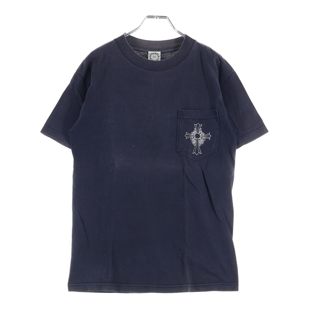CHROME HEARTS(クロムハーツ) OLD CH S/S TEE オールド ニューヨーク限定 胸クロスプリント クルーネック半袖Tシャツカットソー ブラック