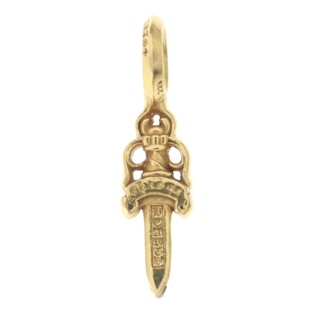 CHROME HEARTS(クロムハーツ) 22K STACK DAGGER V2 ダガースタックチャーム ペンダントトップ ゴールド