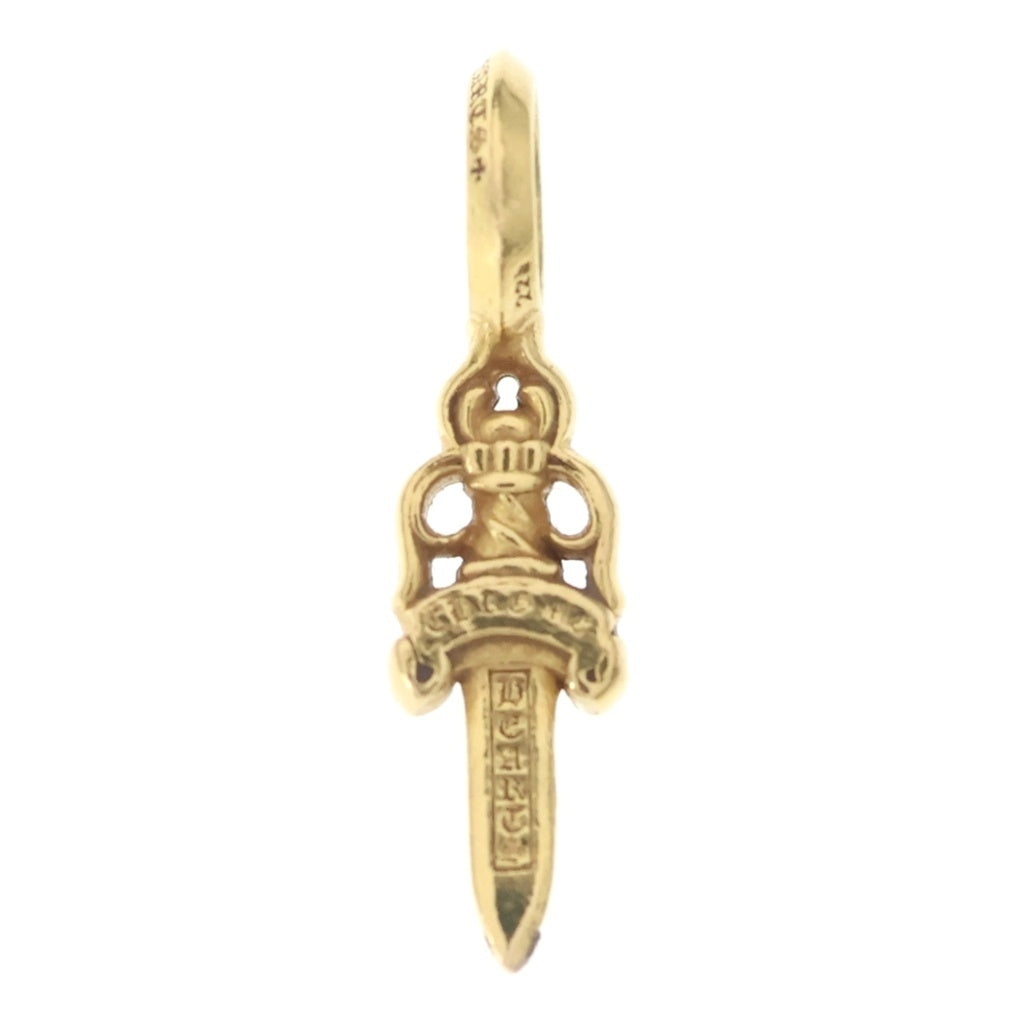CHROME HEARTS(クロムハーツ) 22K STACK DAGGER V2 ダガースタックチャーム ペンダントトップ ゴールド