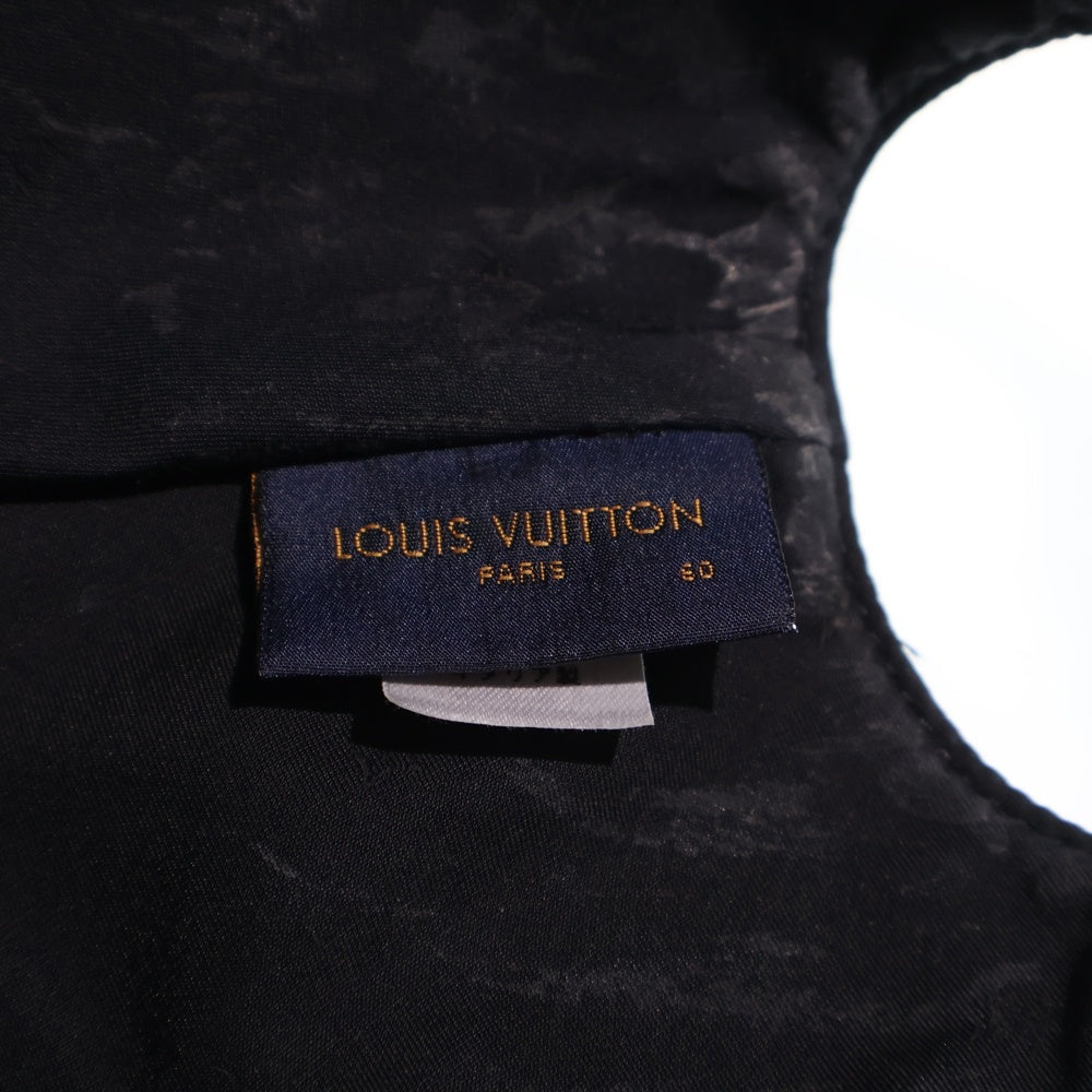 LOUIS VUITTON(ルイヴィトン) モノグラムアンプラント キャスケット レザーキャップ 帽子 ブラック MP2606