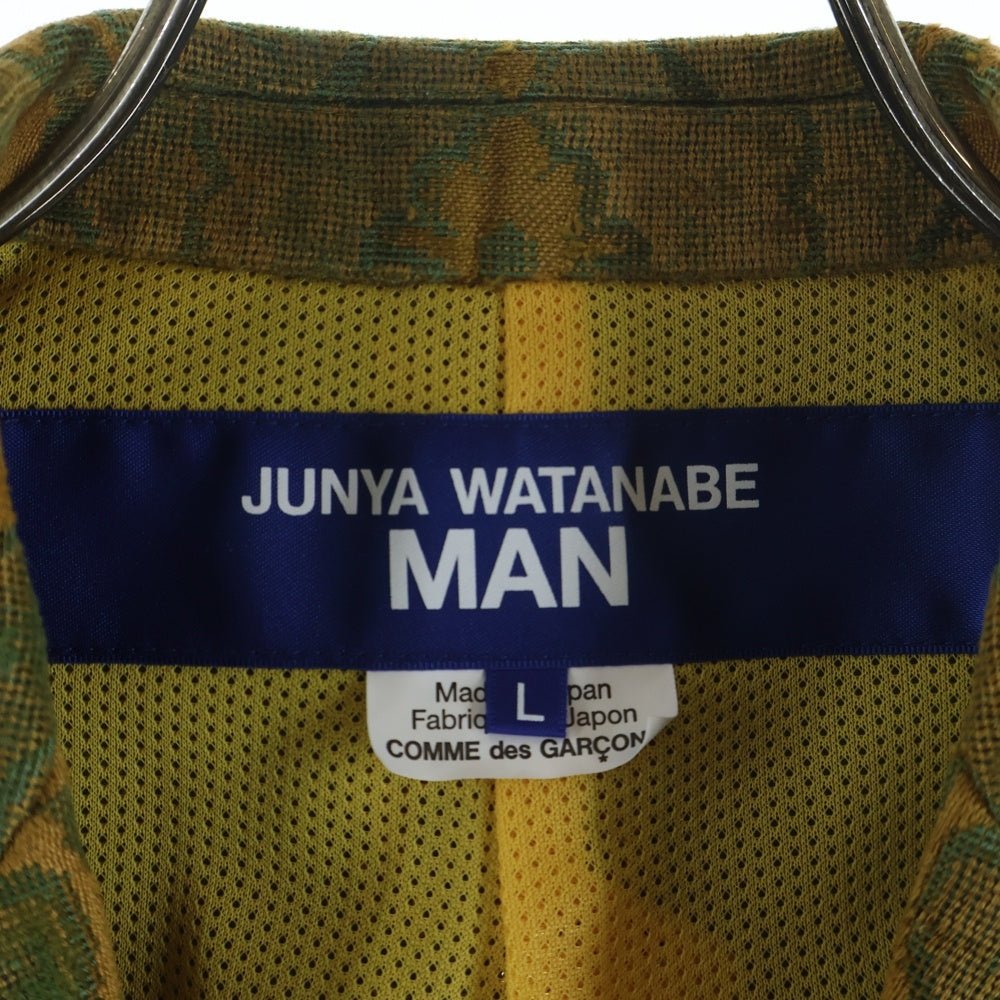 COMME des GARCONS JUNYA WATANABE MAN(コムデギャルソンジュンヤワタナベマン) Jacquard Floral Blazer ジャカードフラワーブレザージャケット イエロー WQ-J005