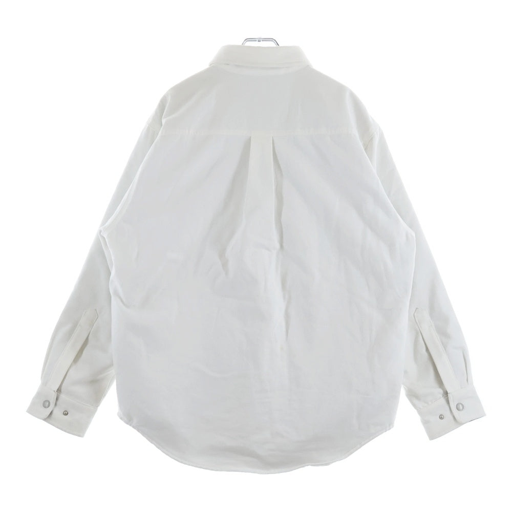 CHALLENGER(チャレンジャー) DENIM LINING SHIRT 胸ロゴパッチ付き デニム中綿ライニングシャツジャケット ホワイト CLG-SH024-008