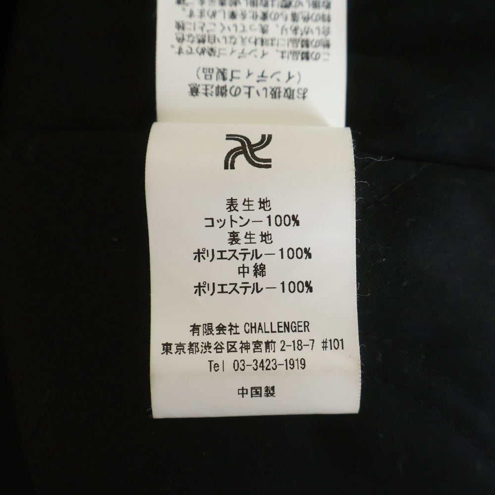 CHALLENGER(チャレンジャー) DENIM LINING SHIRT 胸ロゴパッチ付き デニム中綿ライニングシャツジャケット ホワイト CLG-SH024-008