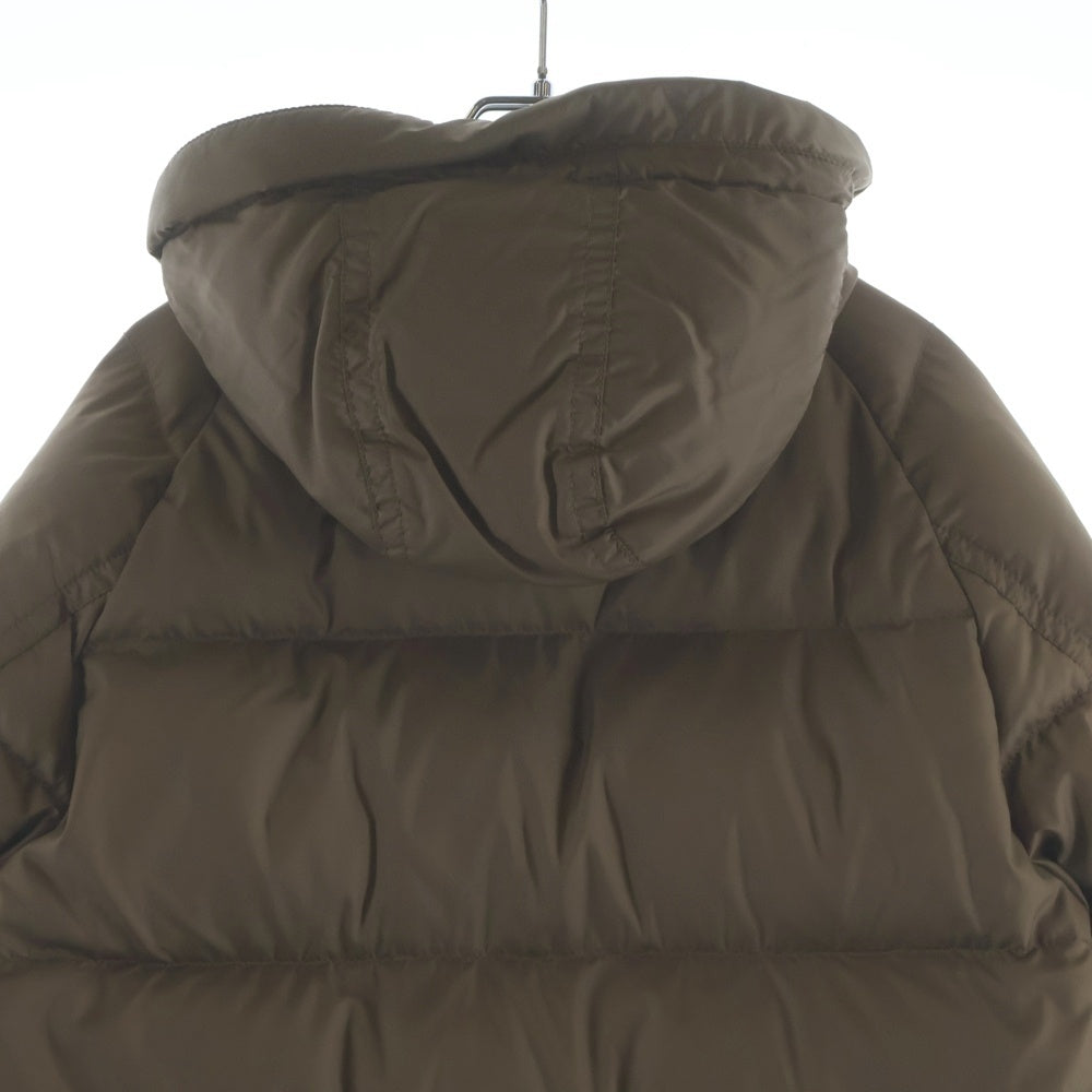 MONCLER(モンクレール) BISENTI ビゼンティ ショルダーロゴワッペン ジップアップ ダウンコート ベージュ