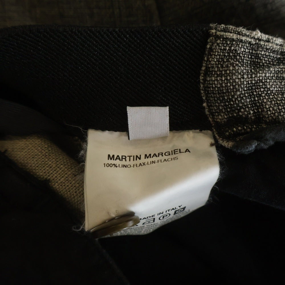 Maison Martin Margiela(メゾンマルタンマルジェラ) 03SS カレンダータグ ウエストバンドベルト ストレートパンツ グレー