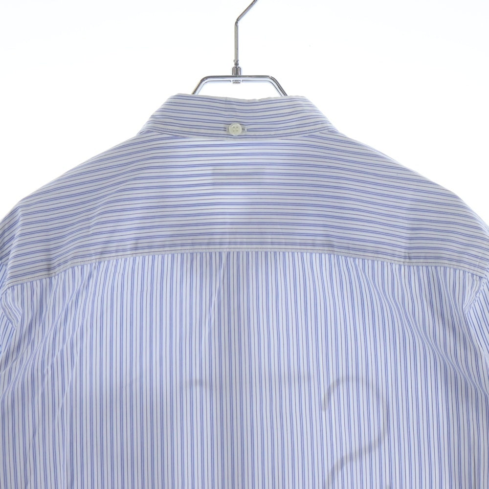 UNDERCOVER(アンダーカバー) 13SS STOP MAKING SENSE ストップメイキングセンス フロントプリント 長袖ストライプシャツ ブルー/ホワイト K4413-1