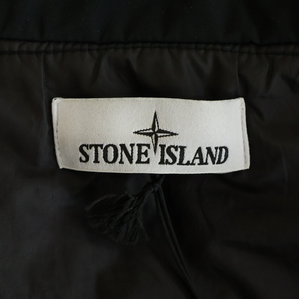 STONE ISLAND(ストーンアイランド) POLYESTER MICRO TWILL ショルダーワッペン ポリエステル マイクロツイル ジップアップジャケット ブラック 811543726
