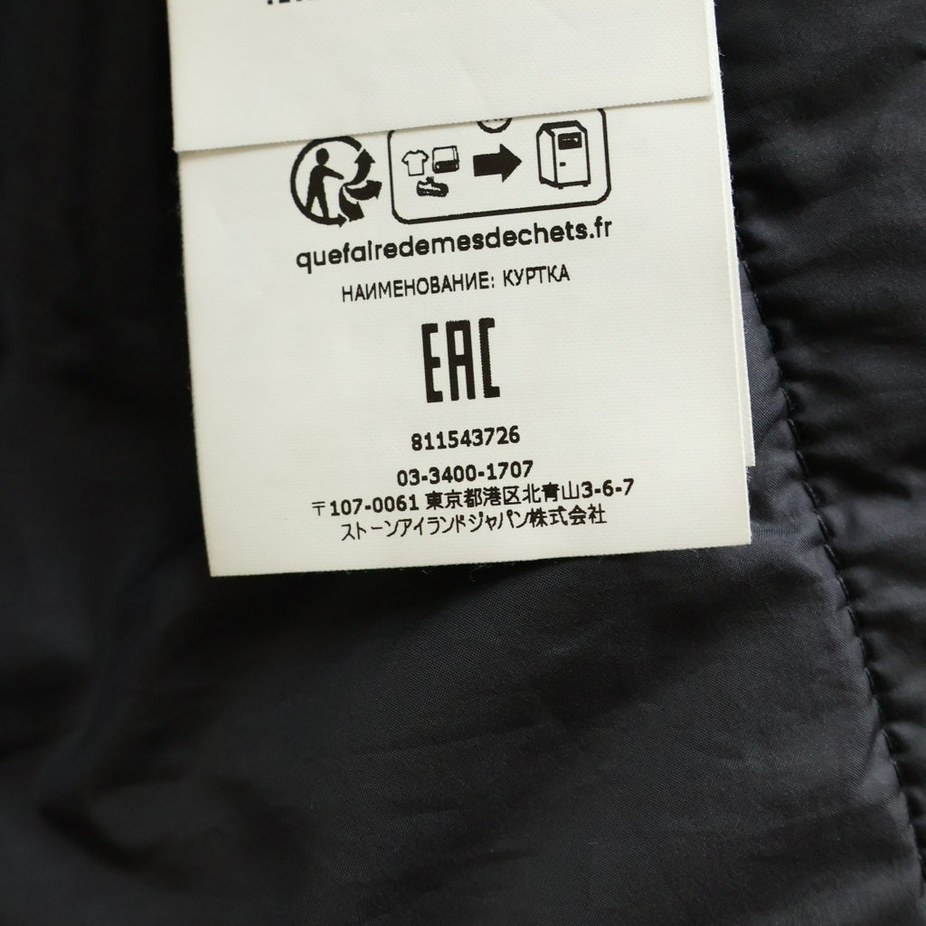 STONE ISLAND(ストーンアイランド) POLYESTER MICRO TWILL ショルダーワッペン ポリエステル マイクロツイル ジップアップジャケット ブラック 811543726