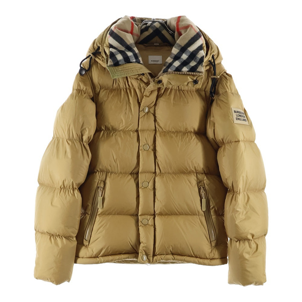 BURBERRY(バーバリー) デタッチャブルスリーブ ノバチェック ジップアップ ダウンジャケット ベージュ 1759-262