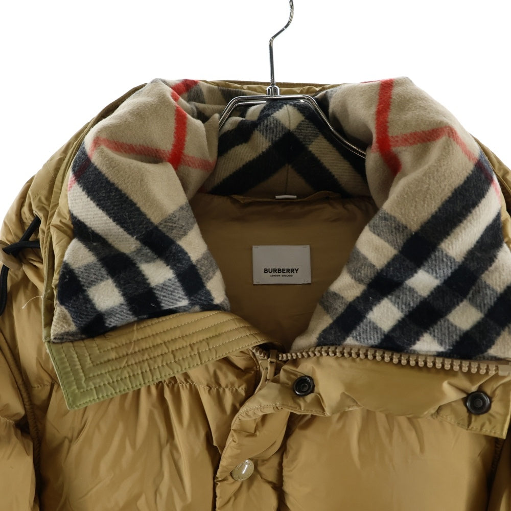 BURBERRY(バーバリー) デタッチャブルスリーブ ノバチェック ジップアップ ダウンジャケット ベージュ 1759-262