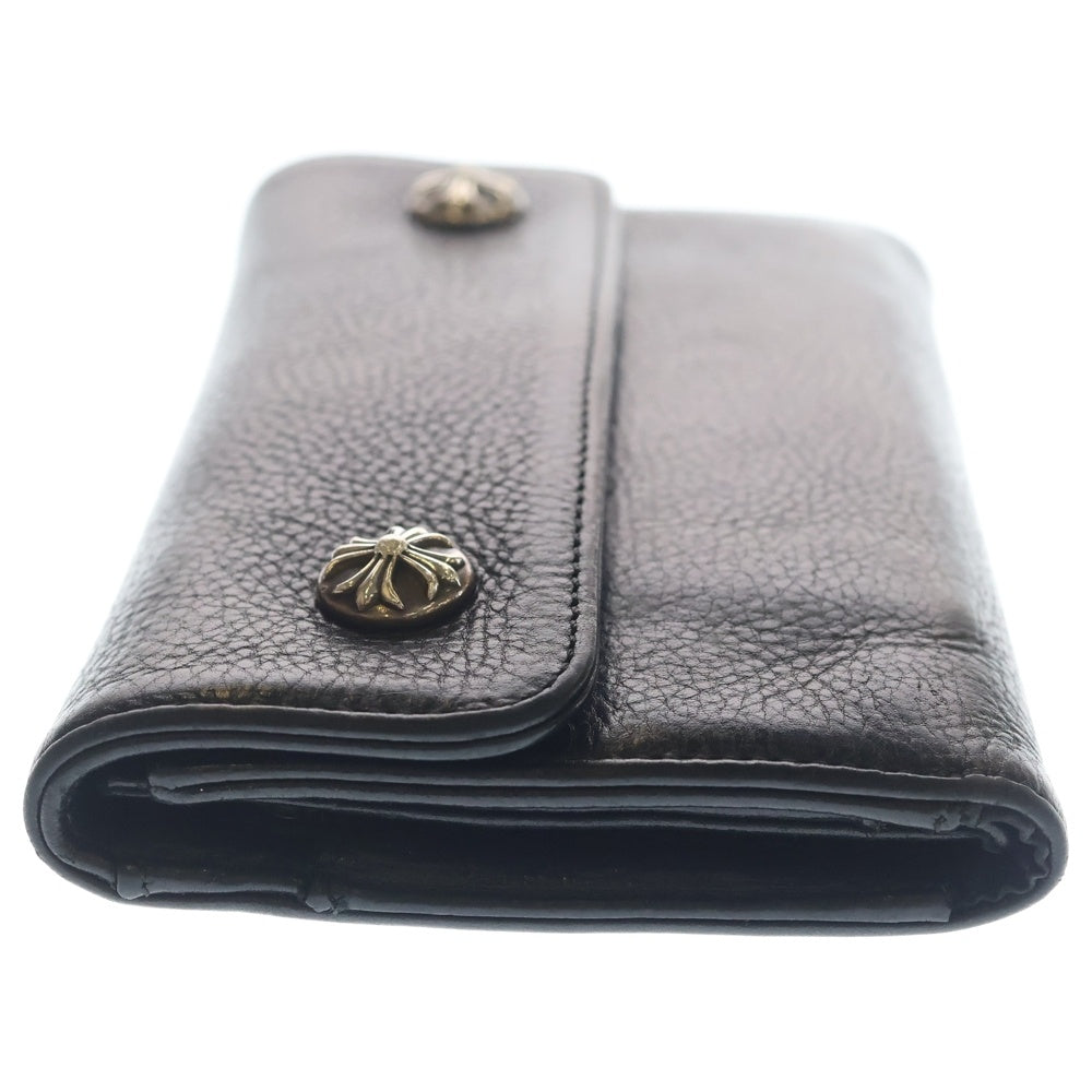 CHROME HEARTS(クロムハーツ) WAVE ウェーブ レザーウォレット 財布 ブラック